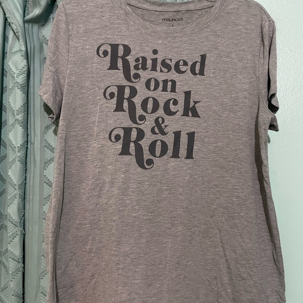 Gray Graphic rock T-Shirt